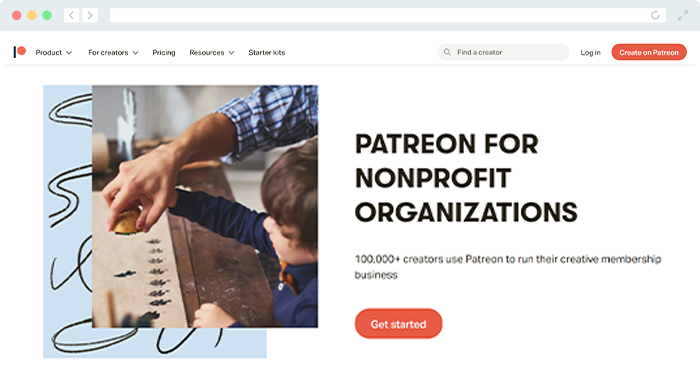 Explore Patreon's fundraiser website to learn more about their membership offerings.