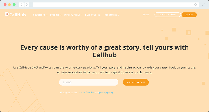Connect with your donors through CallHub's donation software for text giving.