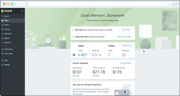 Shopify's donation platform enables nonprofits to easy start an online storefront.