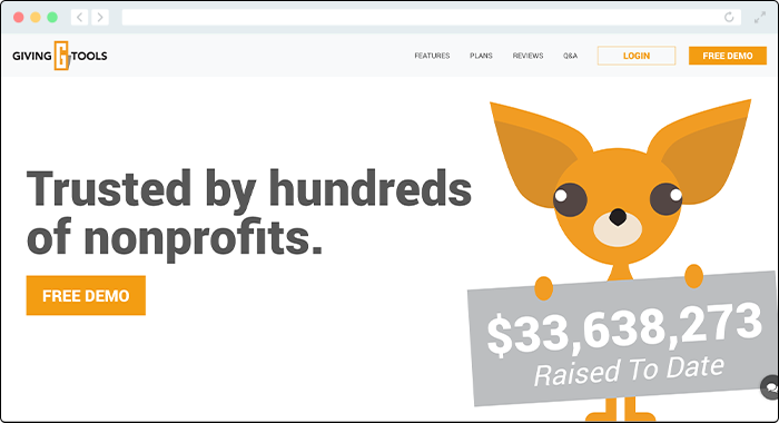 GivingTools is an affordable Classy competitor that offers flexible fundraising tools.